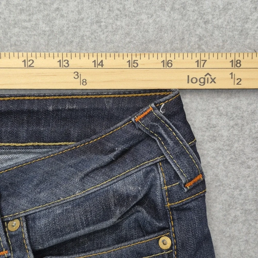 True Religion Jeans Womens 32x30 Blue Flap Pocket Stretch Vintage Skinny